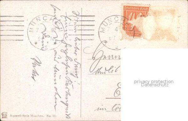 Wagner Richard Kuenstler München Victualien-Markt Nr. 15 – Bild 2