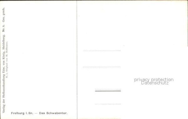 Hoffmann Heinrich Freiburg im Breisgau Schwabentor Nr. 6 – Bild 2