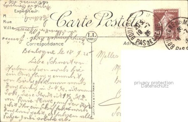 Dampfer Oceanliner Onward Boulogne-sur-Mer Avant-Port – Bild 2