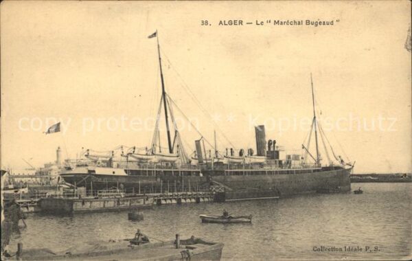 Dampfer Oceanliner Marechal Bugeaud Alger