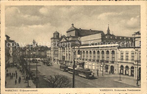 Strassenbahn Warschau Krakauervorstadt Warszawa