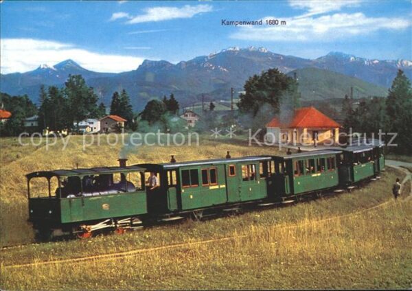 Eisenbahn Chiemseebahn Prien Kampenwand