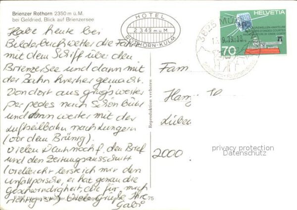 Zahnradbahn Brienzer Rothorn Geldried Brienzersee – Bild 2