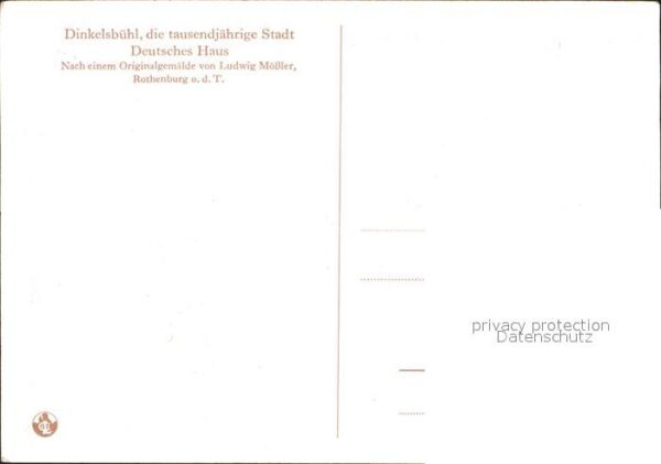 Moessler L. Dinkelsbühl Deutsches Haus – Bild 2
