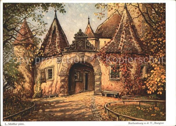 Moessler L. Rothenburg ob der Tauber Burgtor