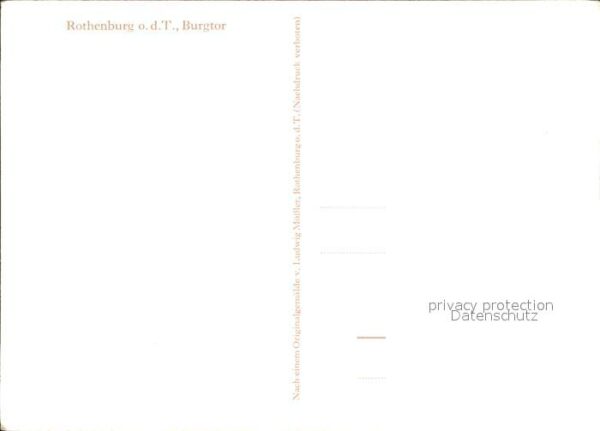 Moessler L. Rothenburg ob der Tauber Burgtor – Bild 2