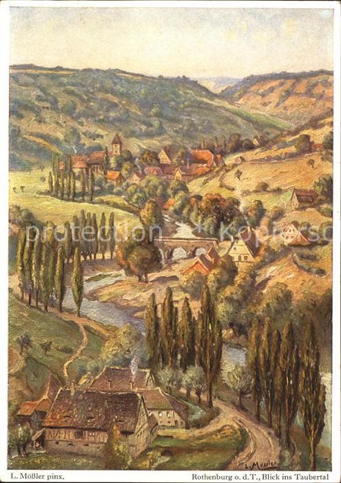 Moessler L. Rothenburg ob der Tauber Taubertal
