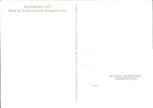 Moessler L. Rothenburg ob der Tauber Taubertal – Bild 2
