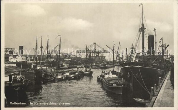 Hafenanlagen Rotterdam Katendrechtschehaven Schiffe