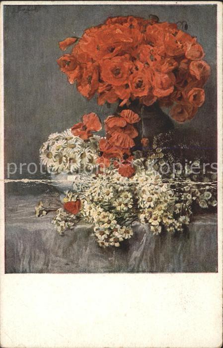 Munk M. Wien Vienne Nr. 1184 Mohnblumen Margeriten