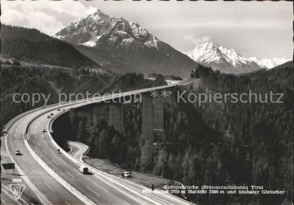 Autobahn Brennerautobahn Europabrücke Serles Hab