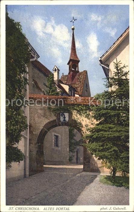 Foto Gaberell J. Nr. 7469 St. Chrischona Altes Portal