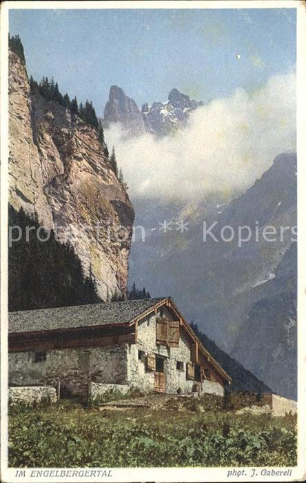 Foto Gaberell J. Nr. 2686 Im Engelbergertal
