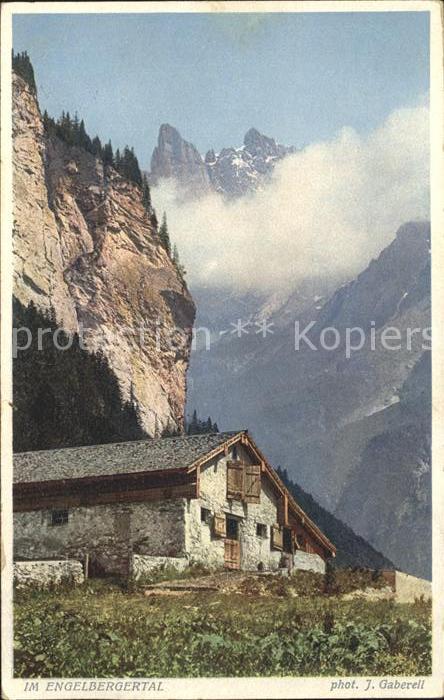 Foto Gaberell J. Nr. 2686 Engelbergertal