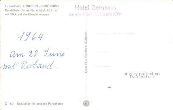 Seilbahn Lungern-Schönbüel Obwaldneralpen – Bild 2