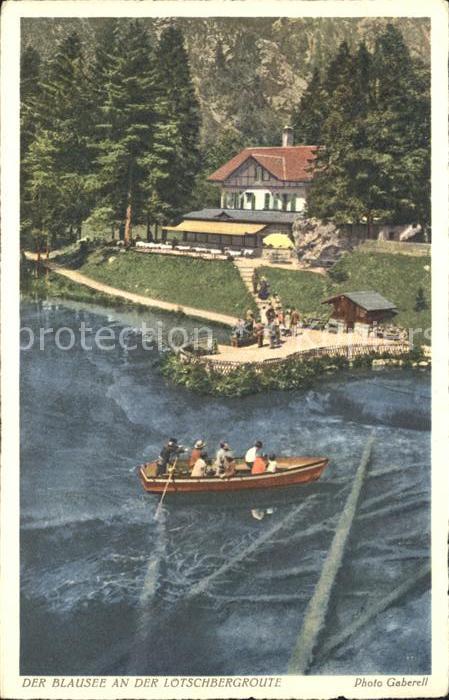 Foto Gaberell J. Nr. 10994 Blausee Lötschbergroute