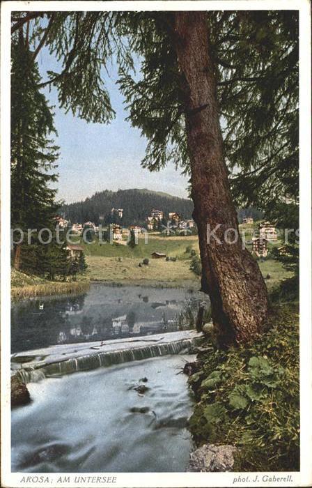 Foto Gaberell J. Nr. 10012 Arosa Untersee