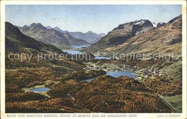 Foto Gaberell J. Nr. 5008 St- Moritz Engadiner-Seen