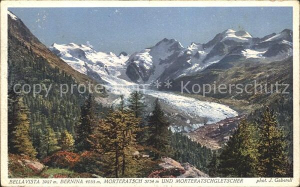 Foto Gaberell J. Nr. 5998 Bellavista Bernina Morteratsch Mor