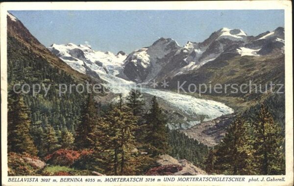 Foto Gaberell J. Nr. 5998 Bellavista Bernina Morteratsch Mor