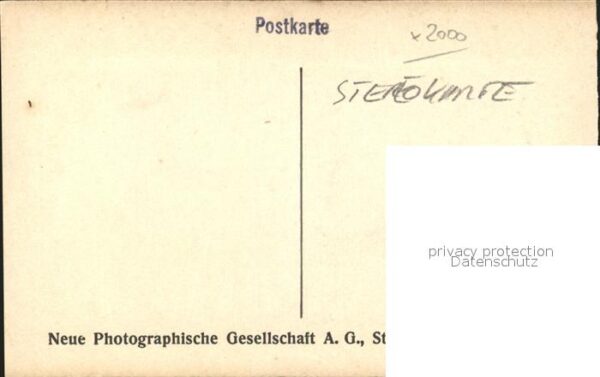 Stereoscopkarte Hamburg Ohlsdorf Friedhof Partie – Bild 2