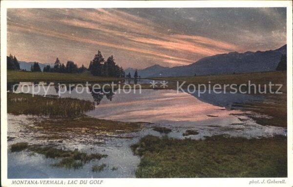 Foto Gaberell J. Nr. 7113 Montana-Vermala Lac du Golf