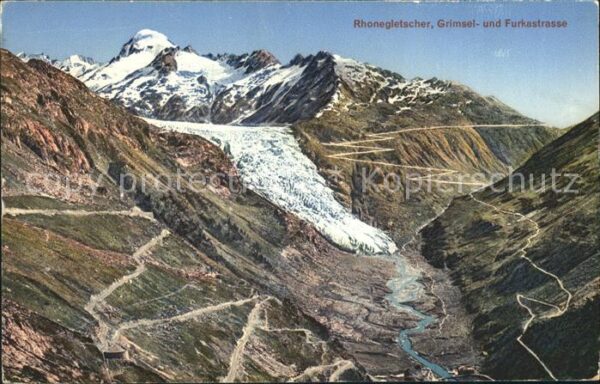 Gletscher Rhonegletscher Grimsel- und Furkastrass