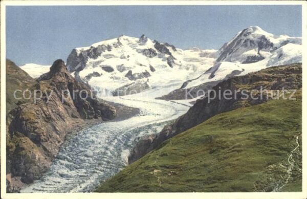 Gletscher Riffelhorn-Monte Rosa-Lyskamm-Gornergle
