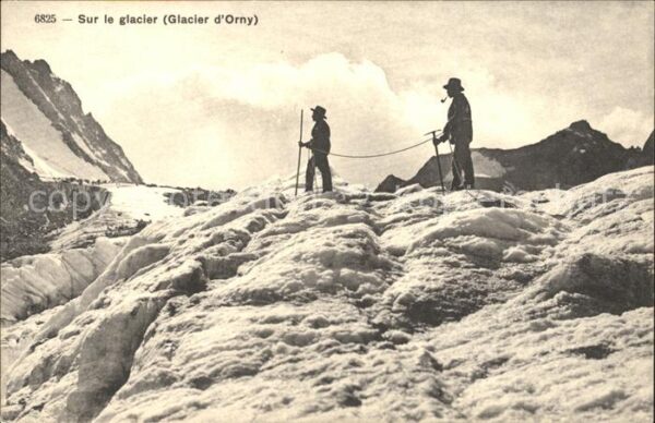 Gletscher Glacier d_Orny Wanderung