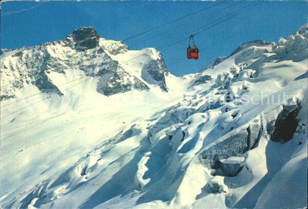 Seilbahn Langfluh Saas-Fee Feegletscher