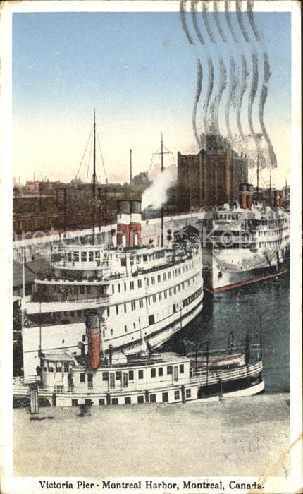 Dampfer Binnenschifffahrt Victoria Pier Montreal Harbor Canada