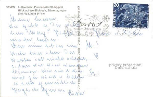 Seilbahn Parsenn-Weissfluhgipfel Davos Piz Linar – Bild 2