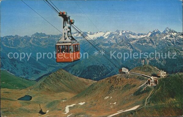 Seilbahn Parsenn-Weissfluhgipfel Silvrettagruppe