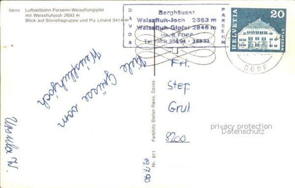 Seilbahn Parsenn-Weissfluhgipfel Silvrettagruppe – Bild 2