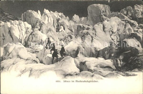 Gletscher Morteratschgletscher Seracs Bergsteigen
