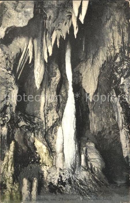 Hoehlen Caves Grottes Beatushöhlen Thunersee Imperator-Säule