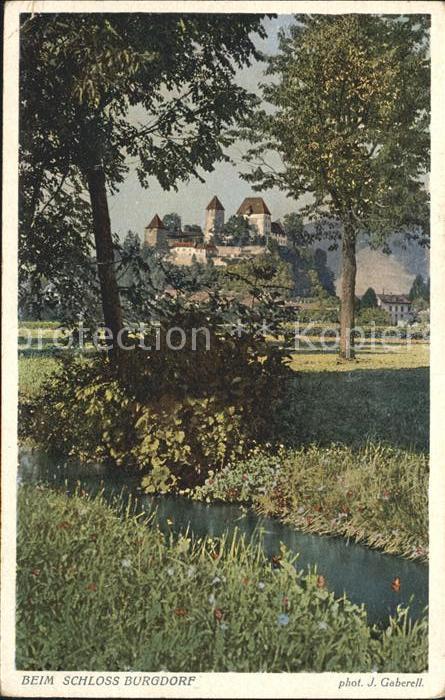 Foto Gaberell J. Nr. 4278 Schloss Burgdorf