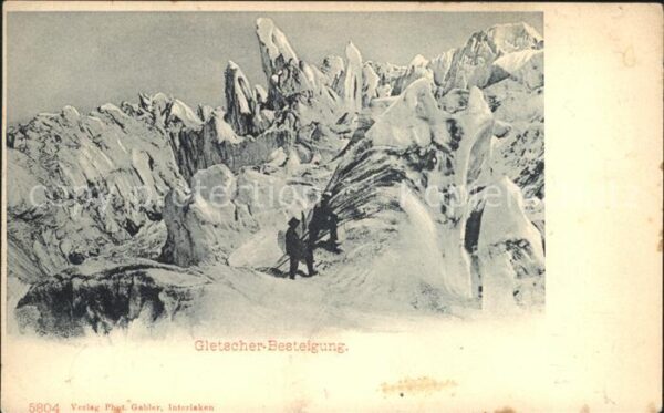 Gletscher Besteigung Bergsteiger