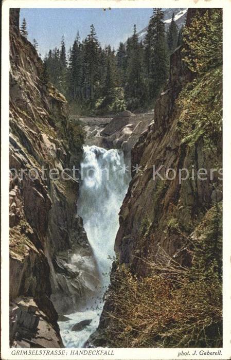 Foto Gaberell J. Nr. 8676 Grimselstrasse Handeckfall
