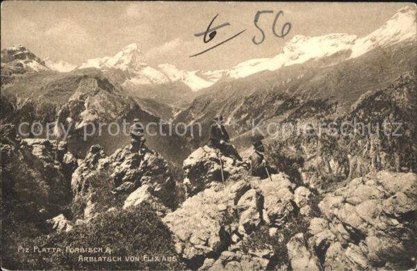 Bergsteigen Klettern Wandern Piz Platta Forbisch Arblatsch