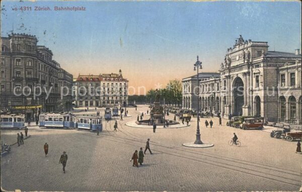 Strassenbahn Zürich Bahnhofplatz