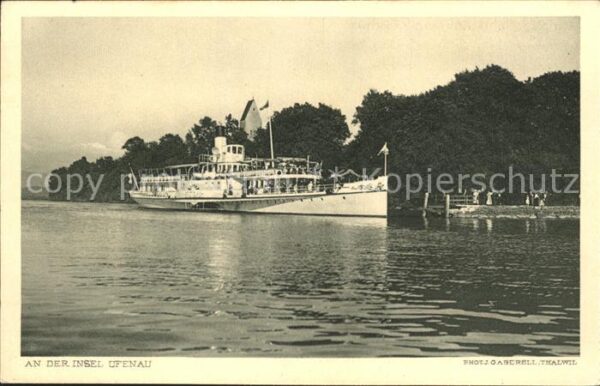 Dampfer Seitenrad Insel Ufenau