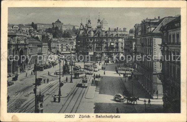 Strassenbahn Zürich Bahnhofplatz