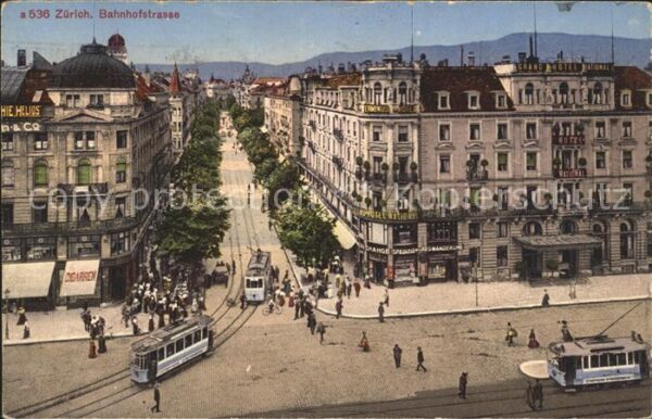 Strassenbahn Zürich Bahnhofstrasse
