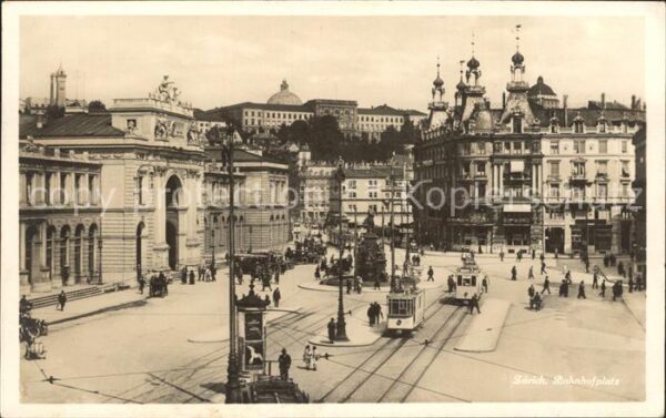 Strassenbahn Zürich Bahnhofplatz