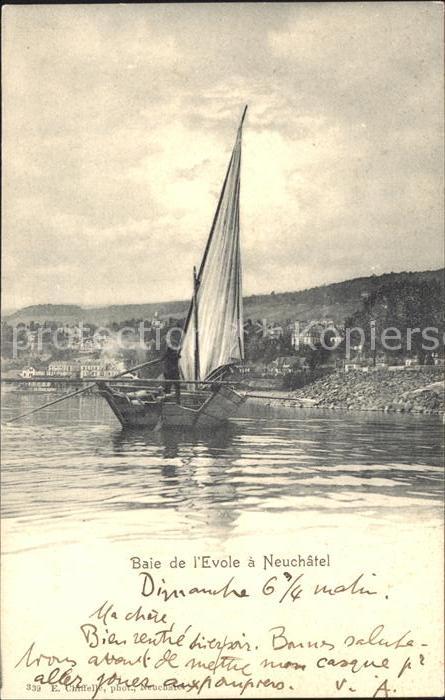 Segelboote Baie de l'Evole Neuchatel