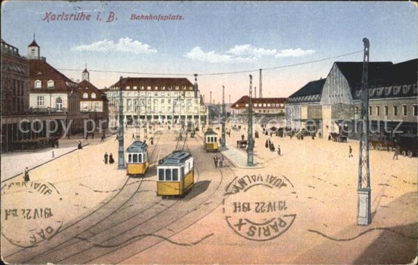Strassenbahn Karlsruhe Bahnhofsplatz