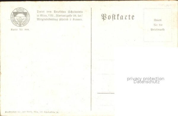 Verlag Schulverein Nr. 888 Otto Pfeiffer Beim Hollerbusch – Bild 2
