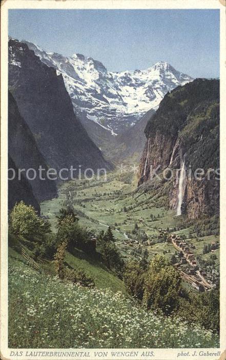 Foto Gaberell J. Nr. 2746 Lauterbrunnental