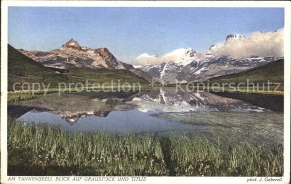 Foto Gaberell J. Nr. 2676 Tannenseeli Graustock Titlis